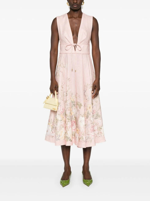 Waverly Plunge Midi Dress